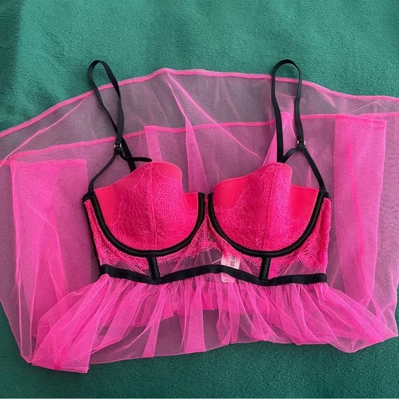 Victoria’s Secret Black Cage Babydoll - Picture 12 of 13